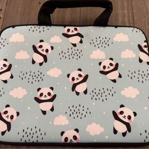 Panda Print Laptop Sleeve